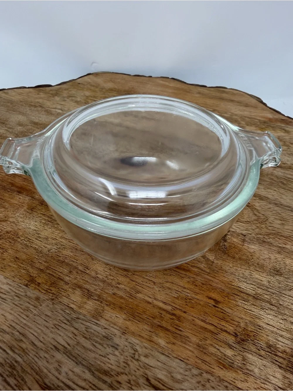 Pyrex Clear Glass casserole 10” Round Baking Dish With Lid